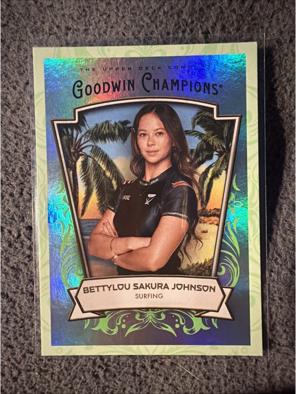 Upper Deck Goodwin Champions 2026 Neon Green Rainbow #79 Bettylou Sakura Johnson